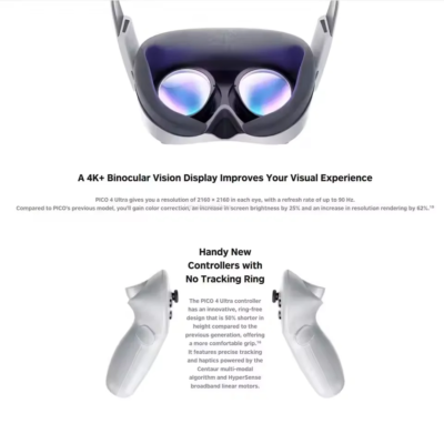 Original Pico 4 256G Ultra VR Headset Sport All-in-One Glasses Virtual Reality 3D 3D Smart 4K Display K+ Display Games Helmet - Image 3