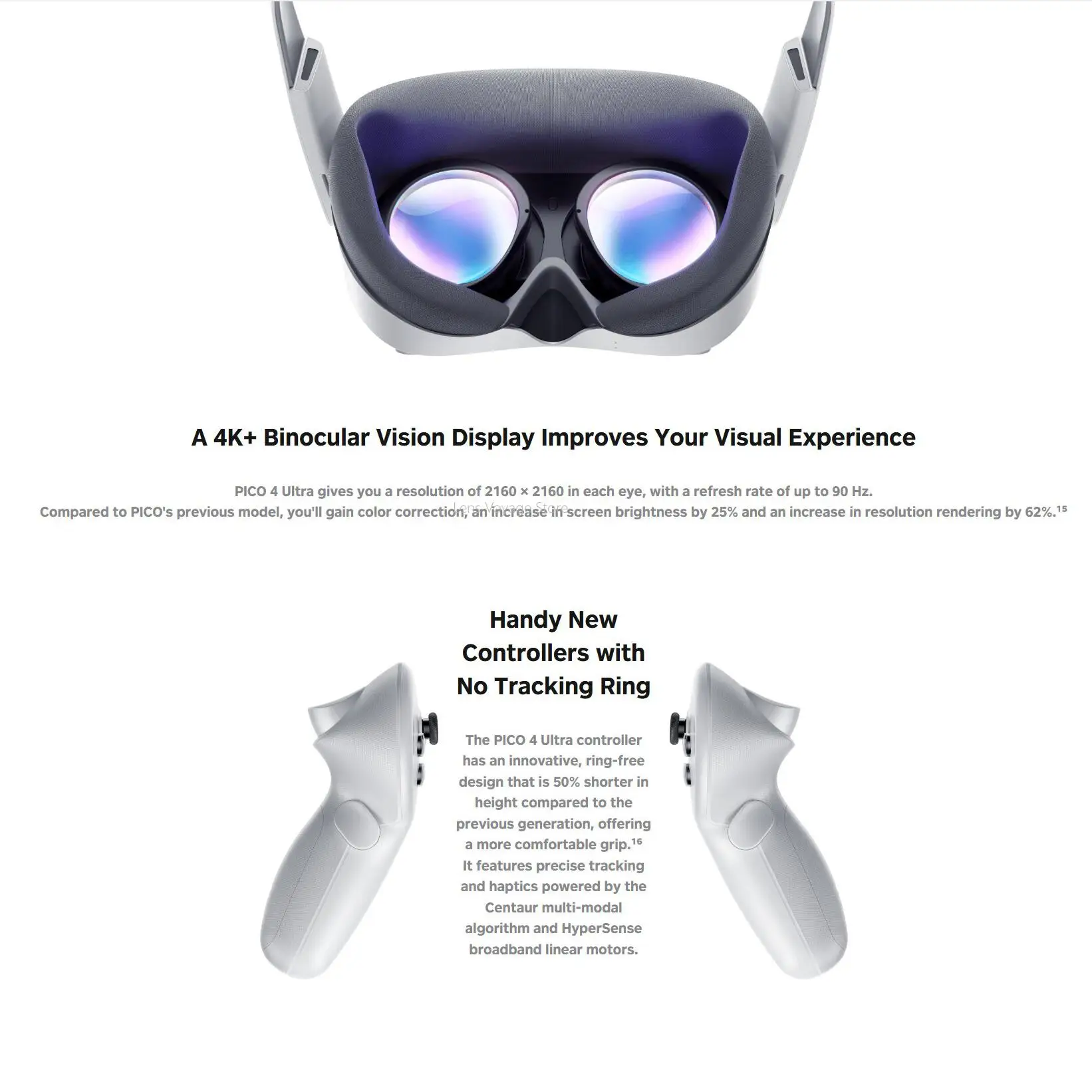 Original Pico 4 256G Ultra VR Headset Sport All-in-One Glasses Virtual Reality 3D 3D Smart 4K Display K+ Display Games Helmet