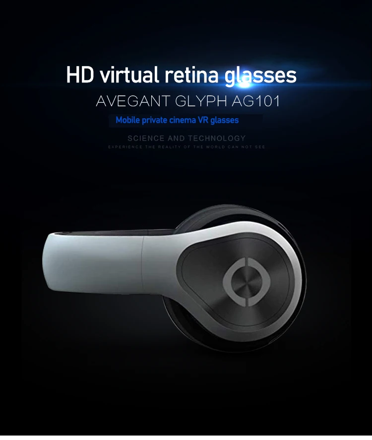 All-in-one VR Headset Audio with Video Adjustable Pupil Distance 2D / 3D Switching 360° Panoramic Viewing Private Theater