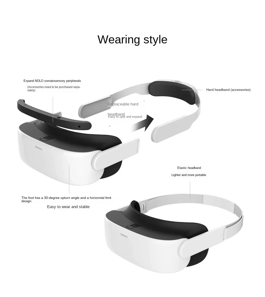 Arpara 5K VR Headset 3D Glasses Dual Micro-OLED 5120x2560 3514PPI Contrast 27% sRGB PC/Phone VR Helmet Steam VR Gaming