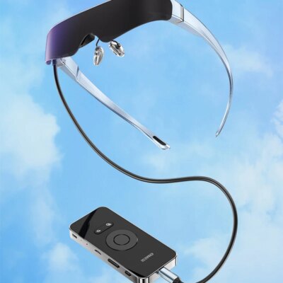 Head Mounted 512GB Android system Video Smart Glasses thin and light 3D glasses games movies 3D VR OLEDVR Headset video glasses - Image 6