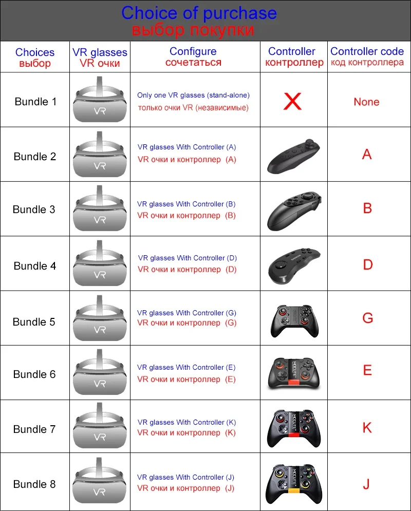 New Original VRGPRO X7 3D VR Standard Edition Game Virtual Reality Light Glasses Helmets Optional Controller