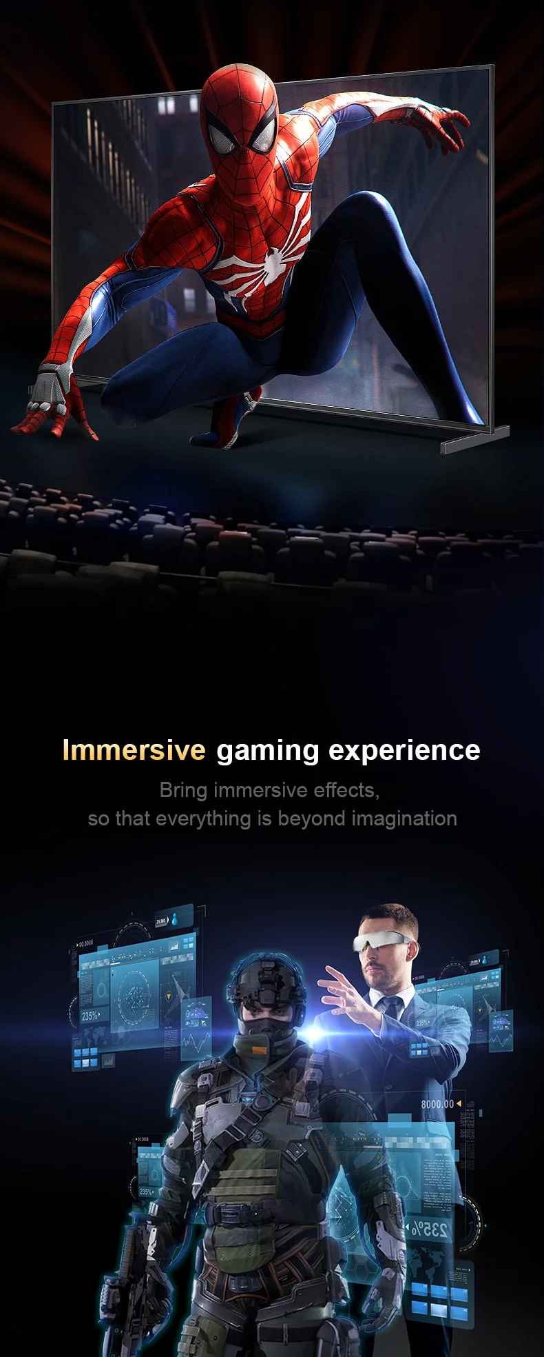 New Design ultra light and thin 3D Smart Video Glasses Virtual Reality Games 3d vr headset HD giant screen cinema smart glasses