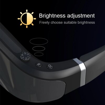 New Design ultra light and thin 3D Smart Video Glasses Virtual Reality Games 3d vr headset HD giant screen cinema smart glasses - Image 3