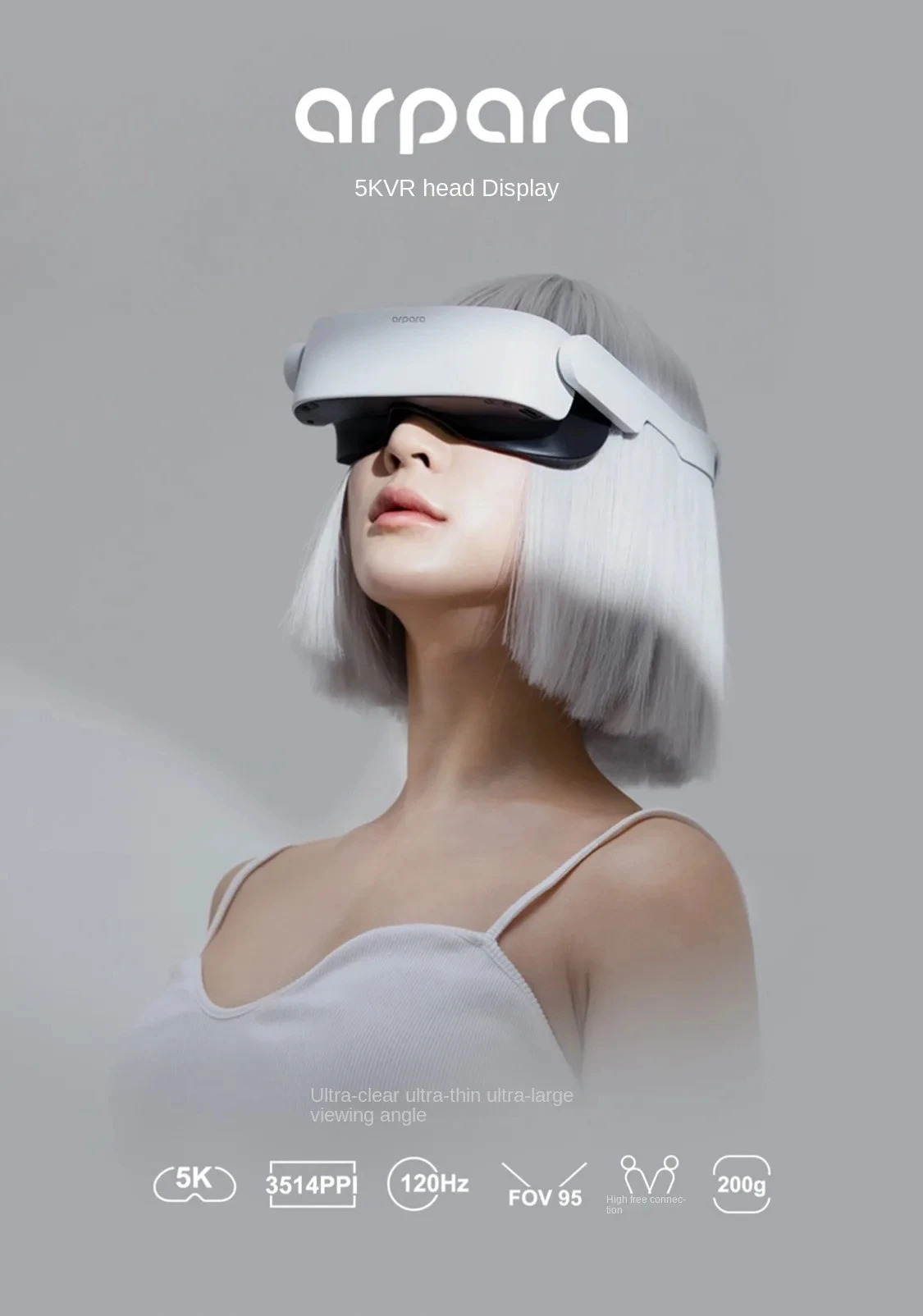 Arpara 5K VR Headset 3D Glasses Smart Phone And Computer VR Helmet Lite Version Retina Viewing Steam VR Glasses