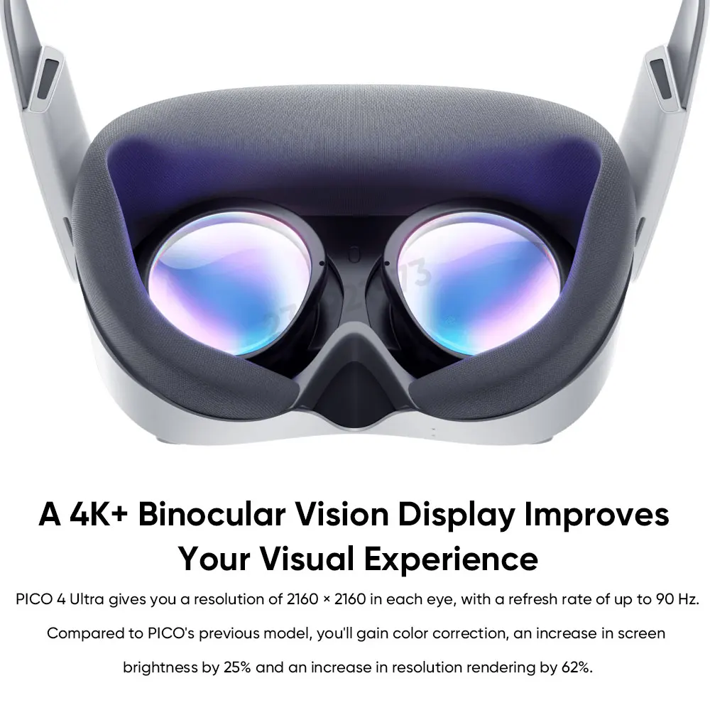 2024 New Original PICO 4 Ultra VR MR Headset 3D Wireless VR Glasses 6DOF Virtual Reality 4K Display for Steam Games All-in-one