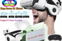 G02EF Virtual Reality VR Glasses IMAX HD 3D Glasses Google Cardboard Box Stereo VR Headset for IOS Android Phone,Support Gamepad