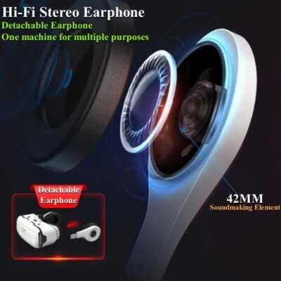 G02EF Virtual Reality VR Glasses IMAX HD 3D Glasses Google Cardboard Box Stereo VR Headset for IOS Android Phone,Support Gamepad - Image 6