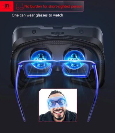 Shinecon Viar 3D Virtual Reality VR Glasses Headset Devices Helmet Lenses Goggles Smart For Smartphones Phone Cell Mobile Games - Image 4