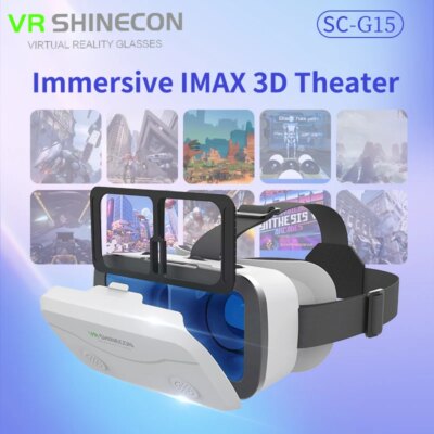 G15 IMAX Giant Screen Virtual Reality Glasses HD 3D Movie Google Cardboard Box VR Helmet for 4.7-7" Phone,Support Game Joystick - Image 6