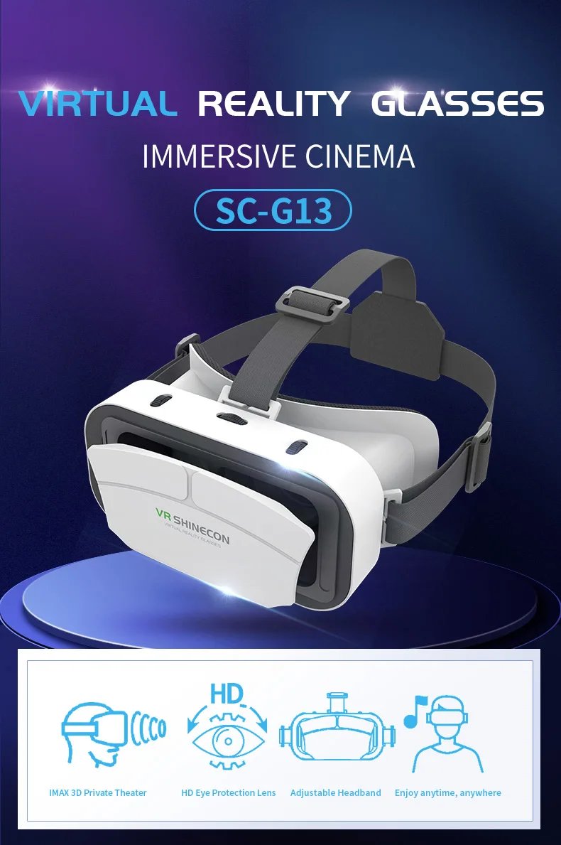 Virtual Reality VR Glasses Headset Viar Devices 3D Helmet Lenses Smart Goggles For Phone Smartphones Cell Viewer Mobile Game Set Virtual Reality VR Glasses Headset Viar Devices 3D Helmet Lenses Smart Goggles For Phone Smartphones Cell Viewer Mobile Game Set