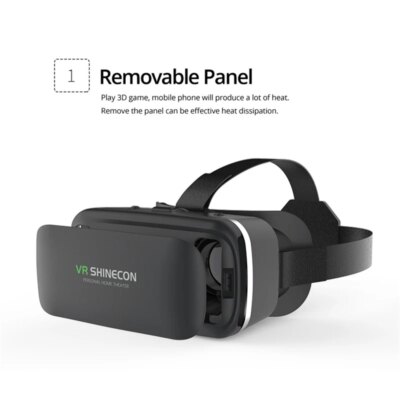 Shinecon 6.0 Casque VR Virtual Reality Glasses 3D Goggles Headset Helmet For Smartphone Smart Phone Viar Binoculars Video Game - Image 2