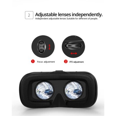 Shinecon 6.0 Casque VR Virtual Reality Glasses 3D Goggles Headset Helmet For Smartphone Smart Phone Viar Binoculars Video Game - Image 3