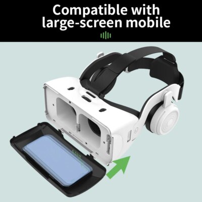 Virtual Reality Glasses IMAX Giant Screen 3D Movie Google Cardboard Box VR Headset Helmet for Smartphone,Support Game Joystick - Image 4
