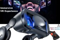 Virtual Reality VR Glasses IMAX Huge Screen Movie 3D Glasses Google Cardboard Box VR Helmet for 5-7" Phone,Support Game Joystick