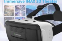 G06B Virtual Reality Glasses IMAX Giant Screen 3D Movie Google Cardboard Box VR Headset Helmet for Phone,Support Gaming Joystick