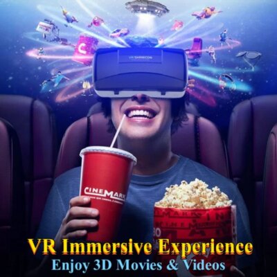 G06B Virtual Reality Glasses IMAX Giant Screen 3D Movie Google Cardboard Box VR Headset Helmet for Phone,Support Gaming Joystick - Image 4