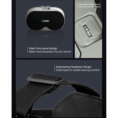 3D VR Glasses Smartphone Virtual Reality Goggles Helmet Headset Lenses Device Viar Smart Phone Cell Mobile Video Game Viewer Set - Image 6