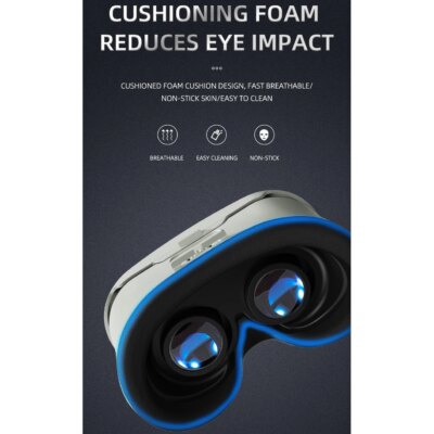 3D VR Glasses Smartphone Virtual Reality Goggles Helmet Headset Lenses Device Viar Smart Phone Cell Mobile Video Game Viewer Set - Image 2
