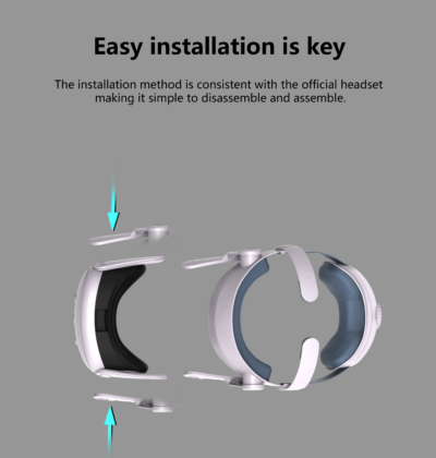 Replaceable Elite Strap for Meta Quest 3 VR Headset Improve Comfort Adjustable Head Strap for Meta Quest 3 Accessories Helmet - Image 4