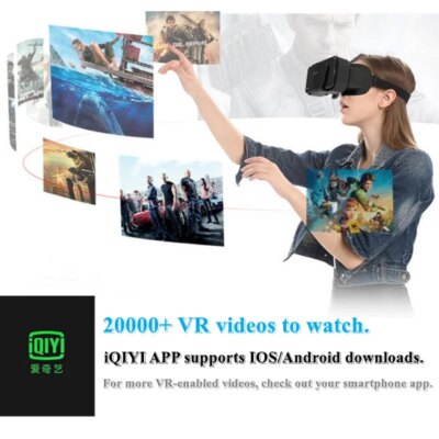 3D Virtual Reality VR Glasses For Phone Mobile Smartphones 7 Inch Headset Helmet Game Wirth Real Viar Goggles Devices Lenses Set - Image 5
