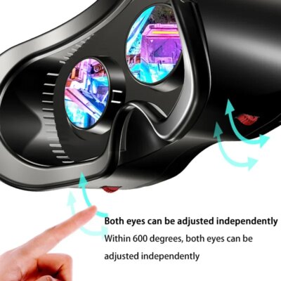 VRG Virtual Reality 3D Glasses 100° Wide-Angle Head Mounted Digital Glasses Compatible With Up To 7-Inch Screen Phones - Image 4