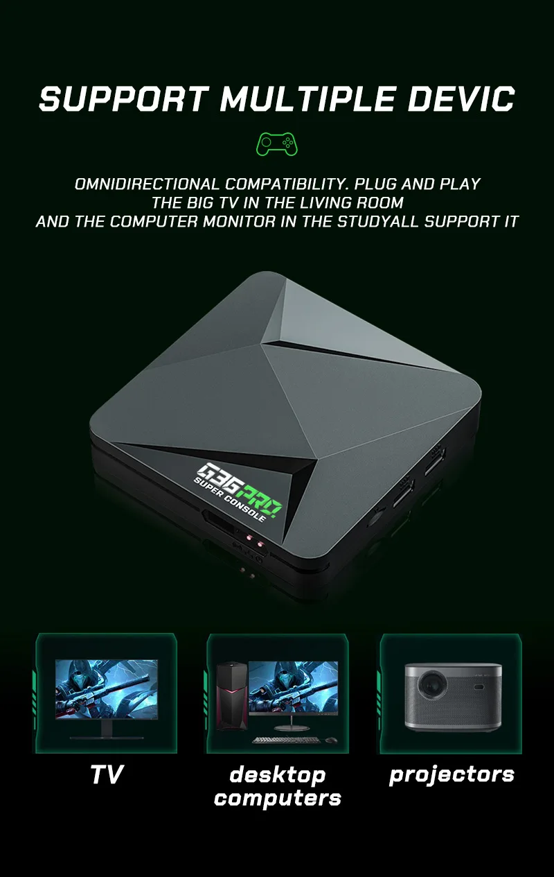 Super Console G36 Pro 256G Retro Video Game Console with 120000+ Games for MAME/PS1/PSP/DC Retro Kid Gift Game Console 4K HD Super Console G36 Pro 256G Retro Video Game Console with 120000+ Games for MAME/PS1/PSP/DC Retro Kid Gift Game Console 4K HD