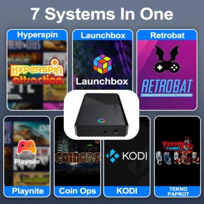 PEAPRIT 14TB Gaming HDD with Hyperspin Launchbox Retrobat Playnite Coinops 98K+ Retro Video Games Console for PS5/PS4/PS3/SWITCH - Image 4