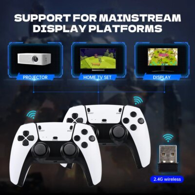 M15 4K Game Stick Mini Retro Video Game Console Built in 30000 Games Wireless Gamepads Video Game Controller Support 2 Player - Image 3