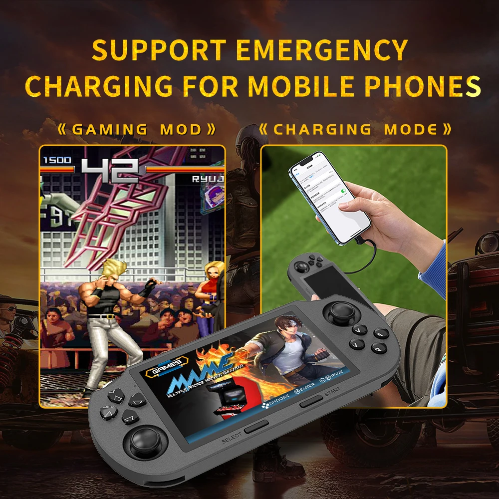 SF3000 Portable Mini Handheld Game Player 4.5 Inch IPS Screen Retro Video Game Console Built-in 20000+ Games for PS1/GBA/SFC SF3000 Portable Mini Handheld Game Player 4.5 Inch IPS Screen Retro Video Game Console Built-in 20000+ Games for PS1/GBA/SFC