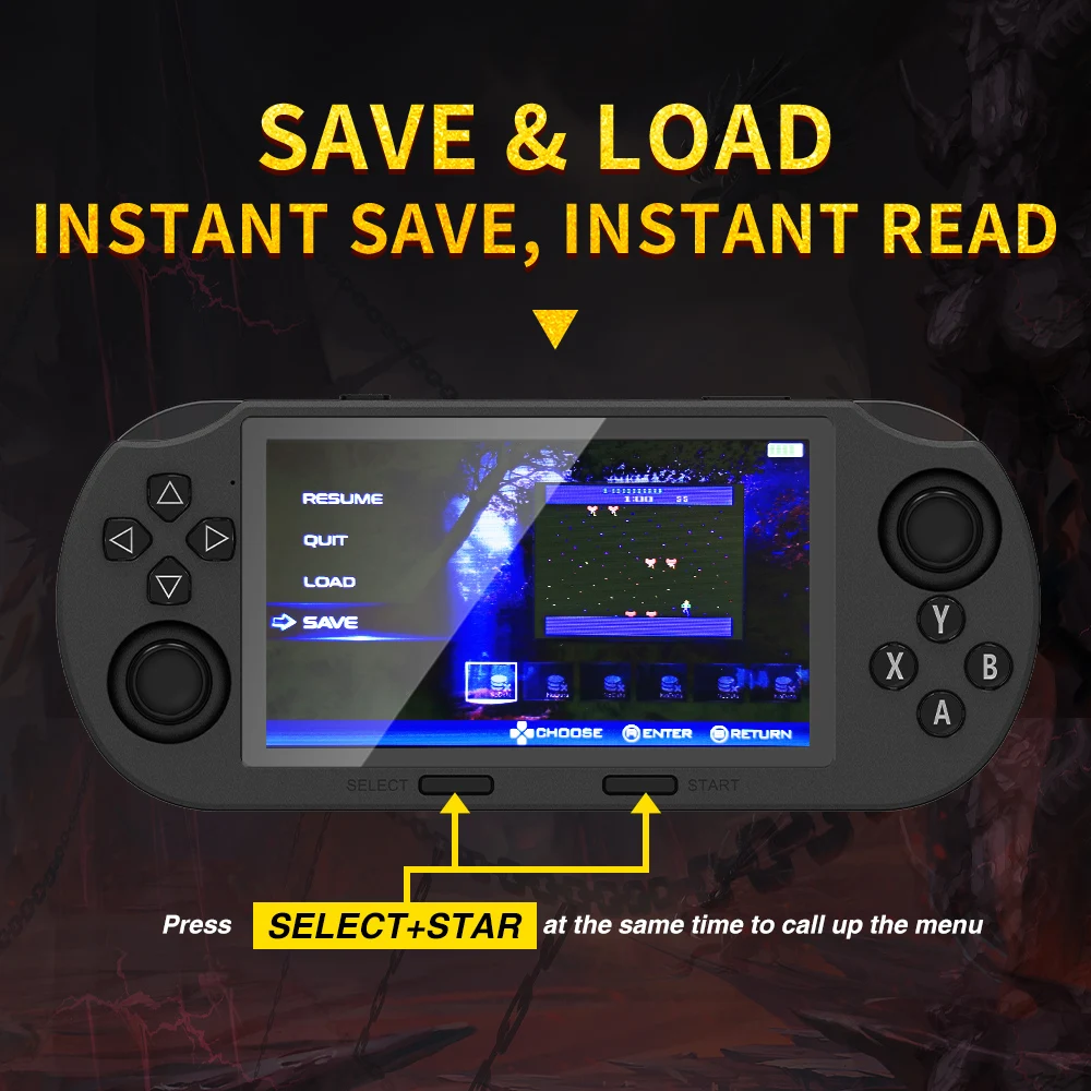 SF3000 Portable Mini Handheld Game Player 4.5 Inch IPS Screen Retro Video Game Console Built-in 20000+ Games for PS1/GBA/SFC SF3000 Portable Mini Handheld Game Player 4.5 Inch IPS Screen Retro Video Game Console Built-in 20000+ Games for PS1/GBA/SFC