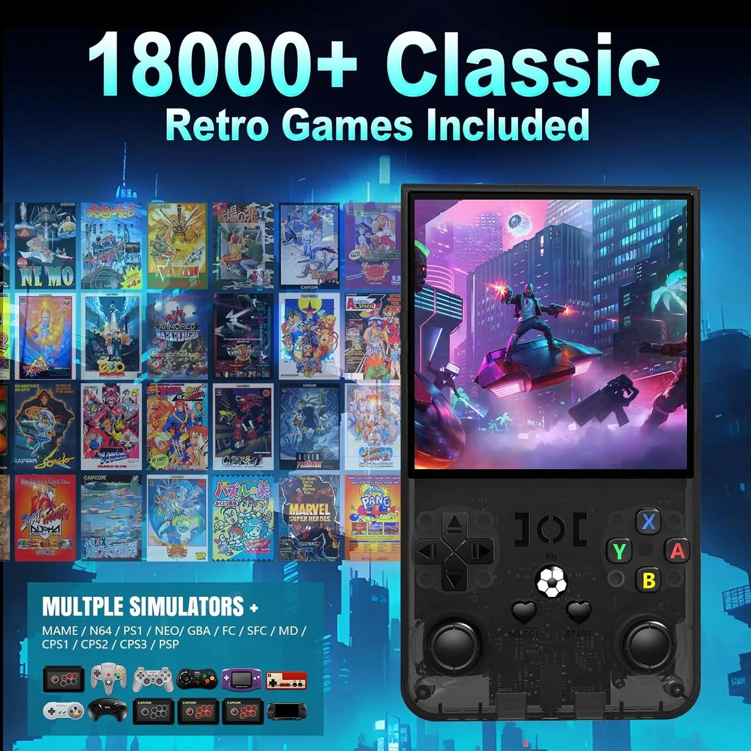 WDYQJE Gaming Console Handheld R36MAX Retro Handheld Game Console Linux System 4'' IPS Screen R36 Portable Pocket Video Player WDYQJE Gaming Console Handheld R36MAX Retro Handheld Game Console Linux System 4'' IPS Screen R36 Portable Pocket Video Player