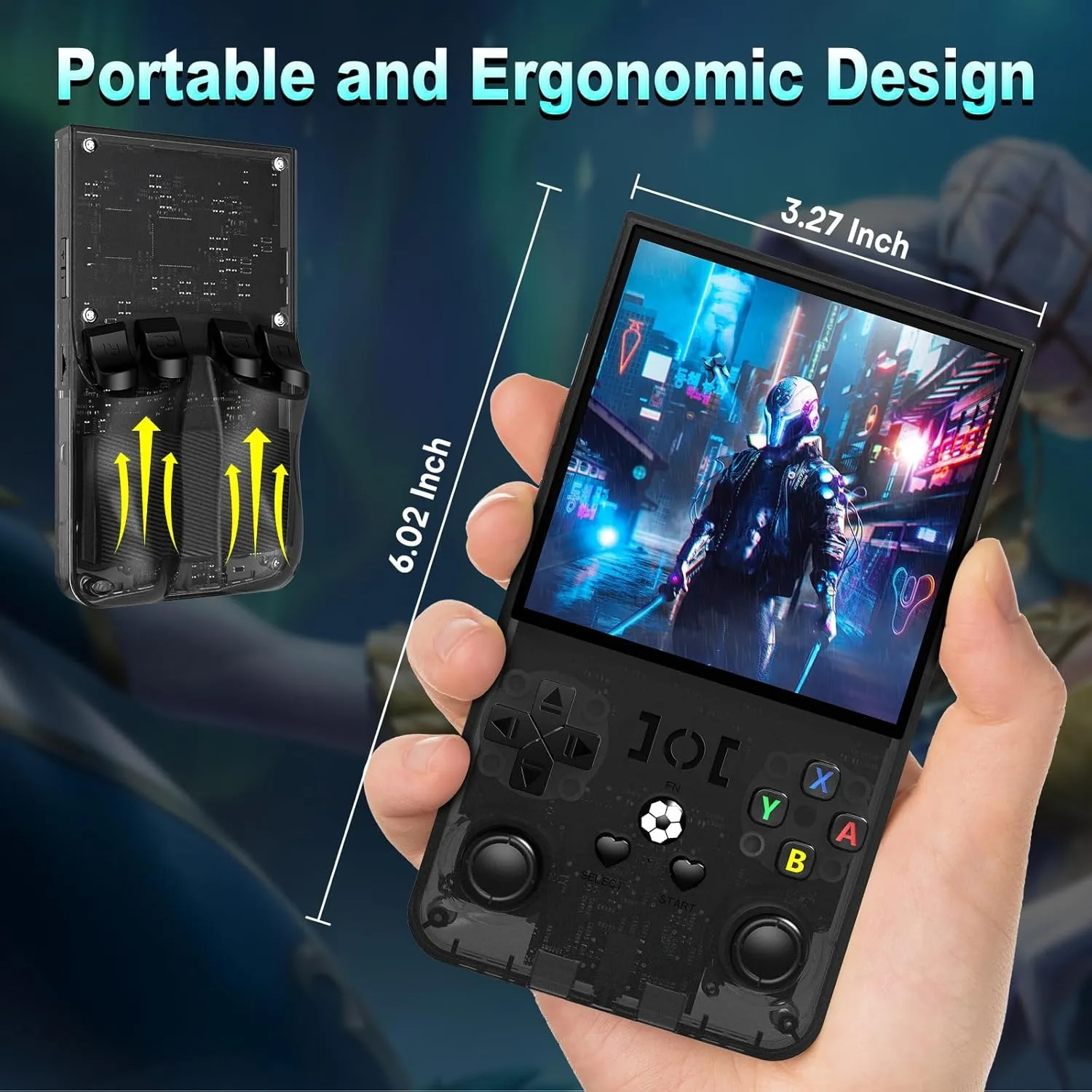 WDYQJE Gaming Console Handheld R36MAX Retro Handheld Game Console Linux System 4'' IPS Screen R36 Portable Pocket Video Player WDYQJE Gaming Console Handheld R36MAX Retro Handheld Game Console Linux System 4'' IPS Screen R36 Portable Pocket Video Player