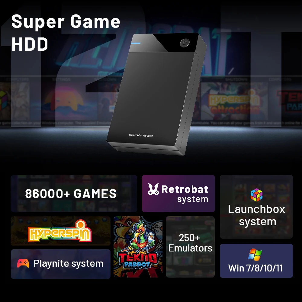 12TB Gaming HDD with Hyperspin Launchbox Retrobat Playnite with 86000+ Retro Video Games Super Console for PS3/PS2/PS/WII/WIIU 12TB Gaming HDD with Hyperspin Launchbox Retrobat Playnite with 86000+ Retro Video Games Super Console for PS3/PS2/PS/WII/WIIU