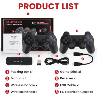BOYHOM X2 Plus 256G 58000 Game 4K Game player 3D HD Retro Video Game Console Wireless Controller TV 50 Emulator For Kids Gifts - Image 2
