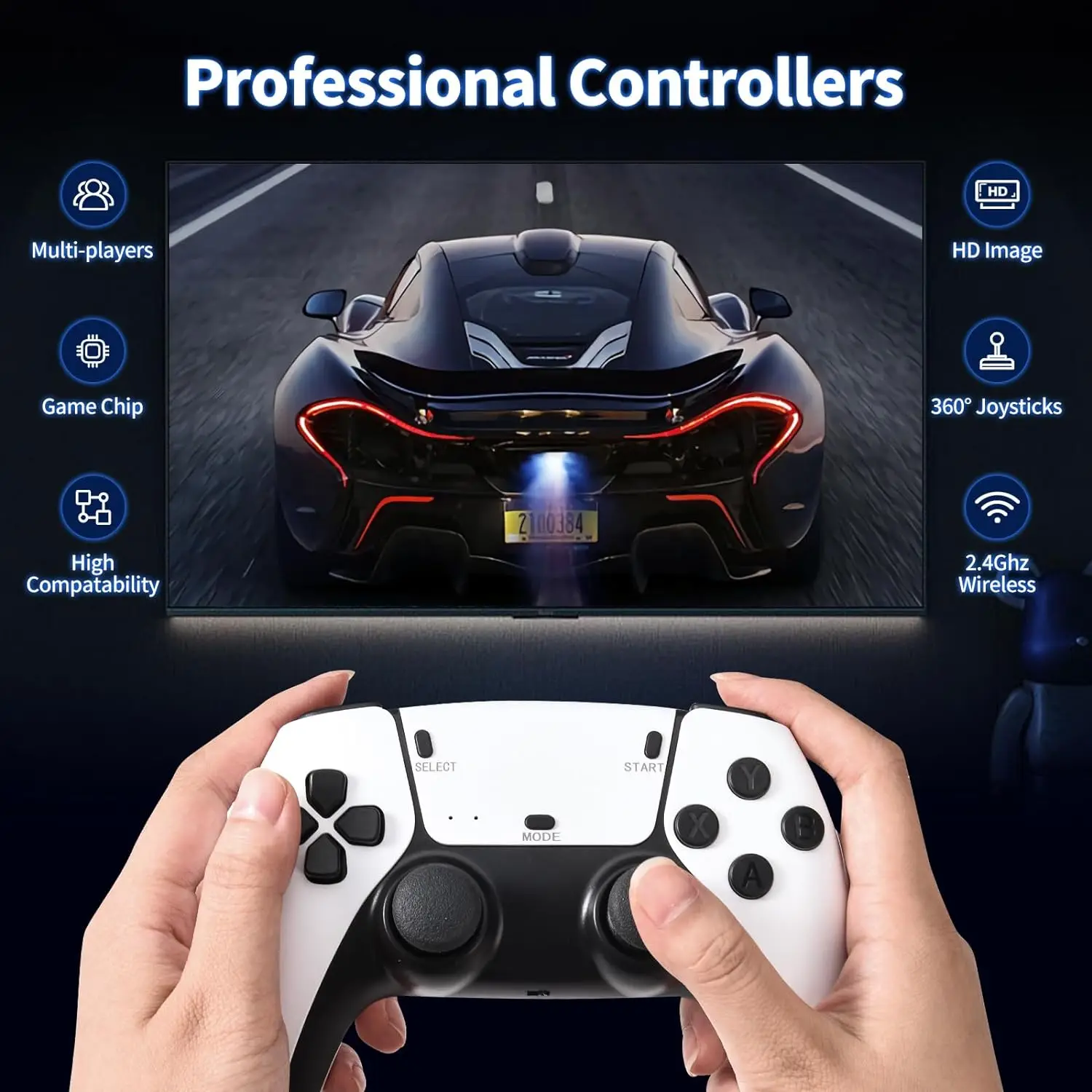 Video Game Sticks M15 pro Console 2.4G Dual Wireless Controller Game Stick 4K 20000 games Retro game For ropshiopping Xmas Gift