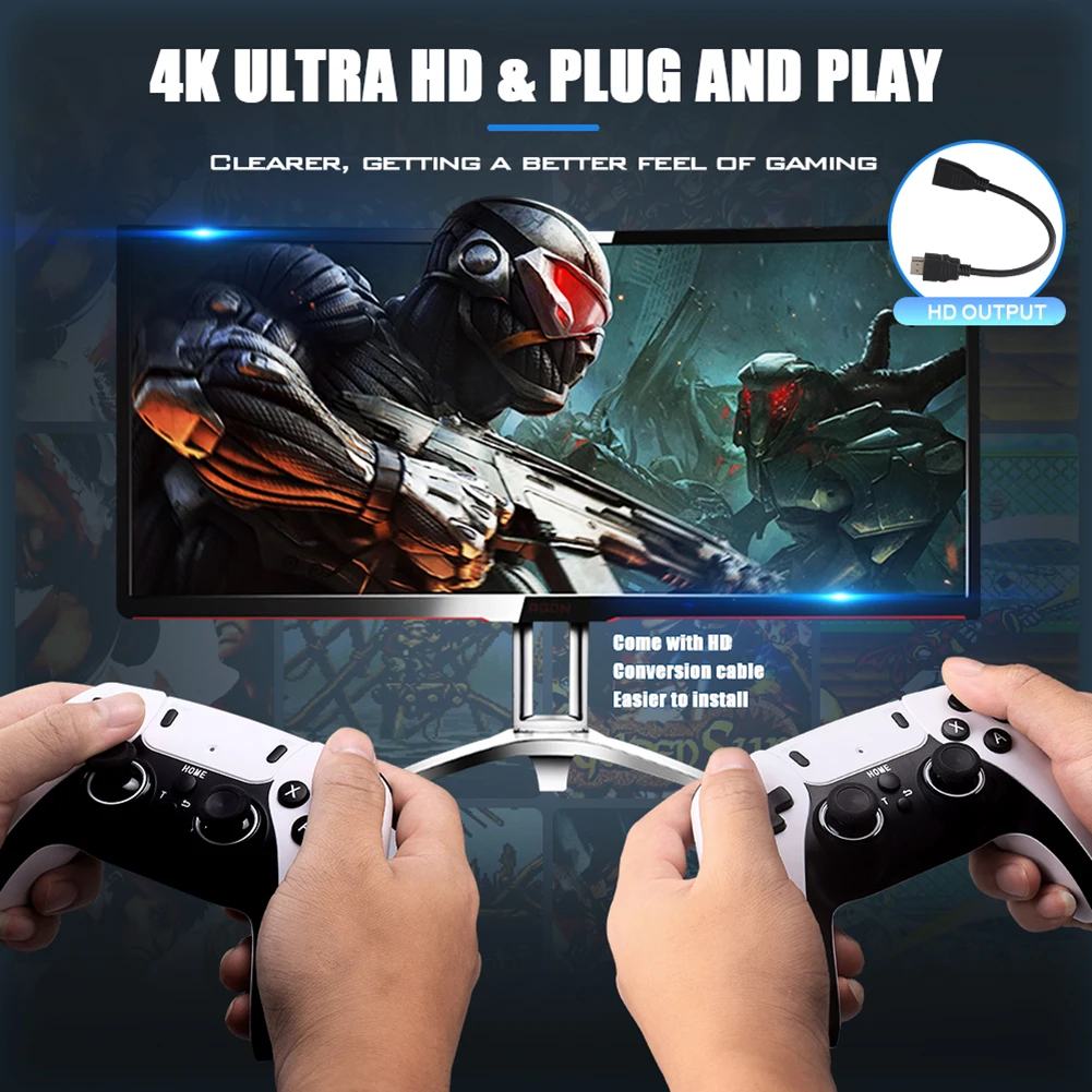 Video Game Sticks M15 pro Console 2.4G Dual Wireless Controller Game Stick 4K 20000 games Retro game For ropshiopping Xmas Gift