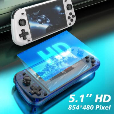 New R50S Retro Handheld Game Console 5.1 Inch Large Screen Linux System 854*480 4200mAh Video Gaming Player Boy Gifts - Image 2