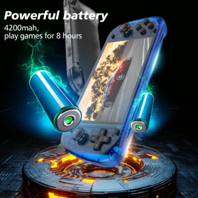 New R50S Retro Handheld Game Console 5.1 Inch Large Screen Linux System 854*480 4200mAh Video Gaming Player Boy Gifts - Image 4