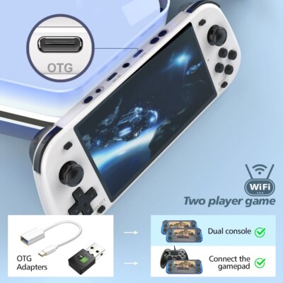 New R50S Retro Handheld Game Console 5.1 Inch Large Screen Linux System 854*480 4200mAh Video Gaming Player Boy Gifts - Image 5