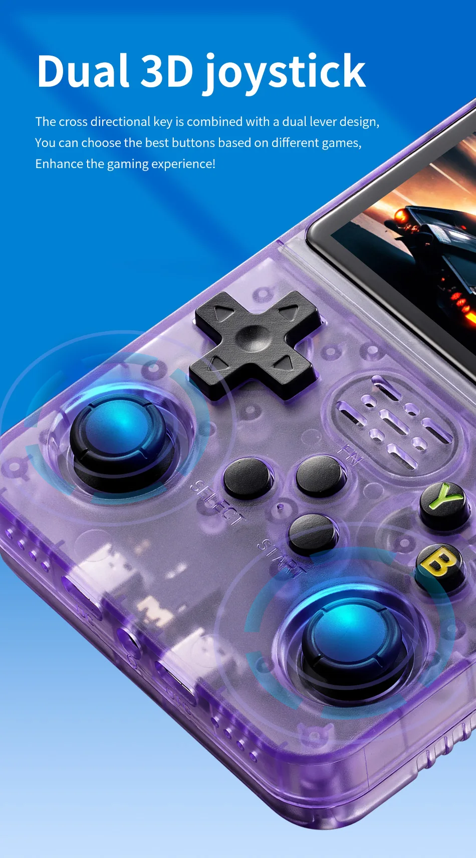 WDYQJE 128GB R36S Retro Handheld Games Console Linux System Boy Gift Video Gaming Console 20000 Games Portable Video Player