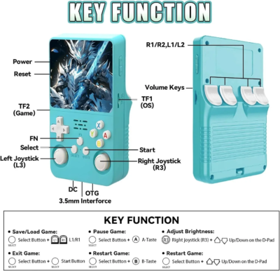 WDYQJE 128GB R36S Retro Handheld Games Console Linux System Boy Gift Video Gaming Console 20000 Games Portable Video Player - Image 5