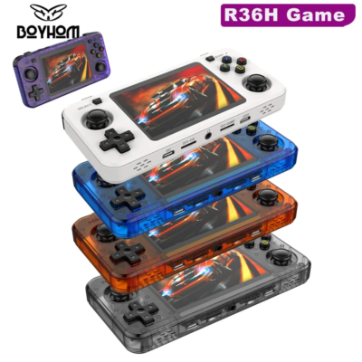 BOYHOM R36H Dual-RAM & Genuine Linux ARKOS Retro Handheld Classic Game Consoles 3.5 inch IPS Screen Portable Video Player - Image 6
