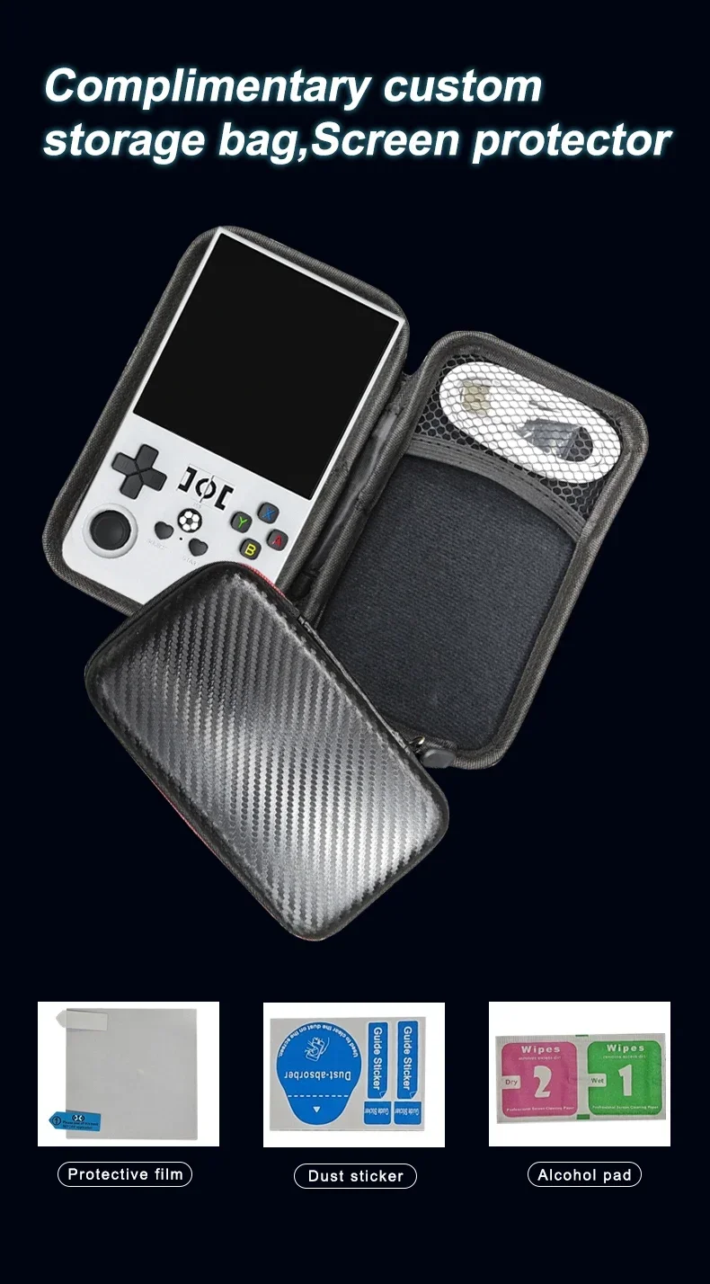R36 Max Console Handheld Game Players 4inch IPS Screen Open Source Console Retro Pocket Video Player 64G/128G Up to 22000+ Games