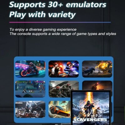 R36 Max Console Handheld Game Players 4inch IPS Screen Open Source Console Retro Pocket Video Player 64G/128G Up to 22000+ Games - Image 5