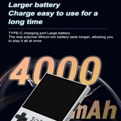R36 Max Console Handheld Game Players 4inch IPS Screen Open Source Console Retro Pocket Video Player 64G/128G Up to 22000+ Games - Image 4