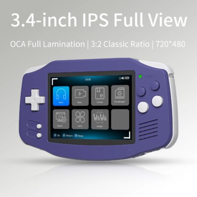 ANBERNIC RG34XX Retro Handheld Game Console 3.4” IPS Linux 64-bit 3500mAh Video Gaming Player Supports Streaming WIFI Bluetooth - Image 3