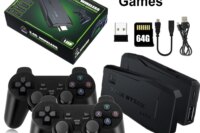 Video Game Console Built-in 20000+ Games Retro Handheld Game Player 64G 4K TV Game Stick 2.4G Wireless Controller Gamepad