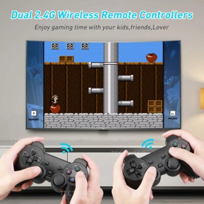 Video Game Console Built-in 20000+ Games Retro Handheld Game Player 64G 4K TV Game Stick 2.4G Wireless Controller Gamepad - Image 3