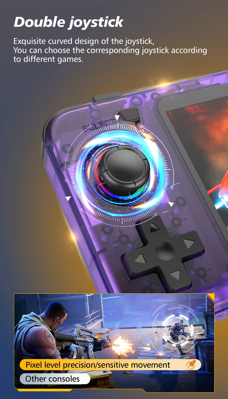 R36H original open-source handheld console with built-in 15000+games R36H handheld game console retro games